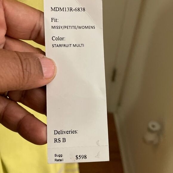 Lafayette 148 Yellow Fit & Flare Dress *note - Picture 2 of 13